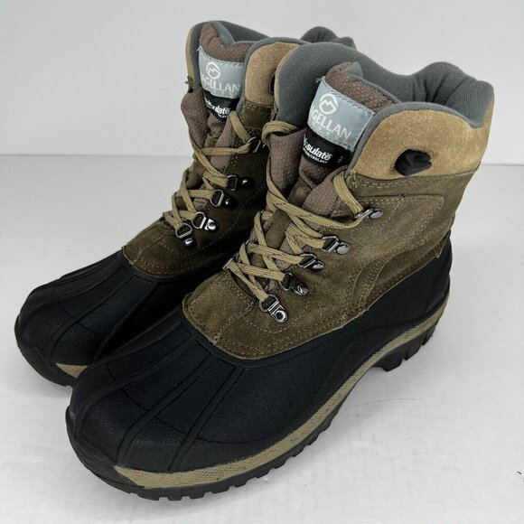 Magellan Outdoors Mens FWMFFS4003 Thinsulate Suede Leather Size 9 Duck Boots - Picture 1 of 10